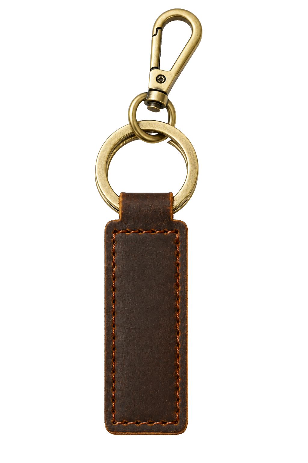 Llavero de cuero marrón Atelier Varese