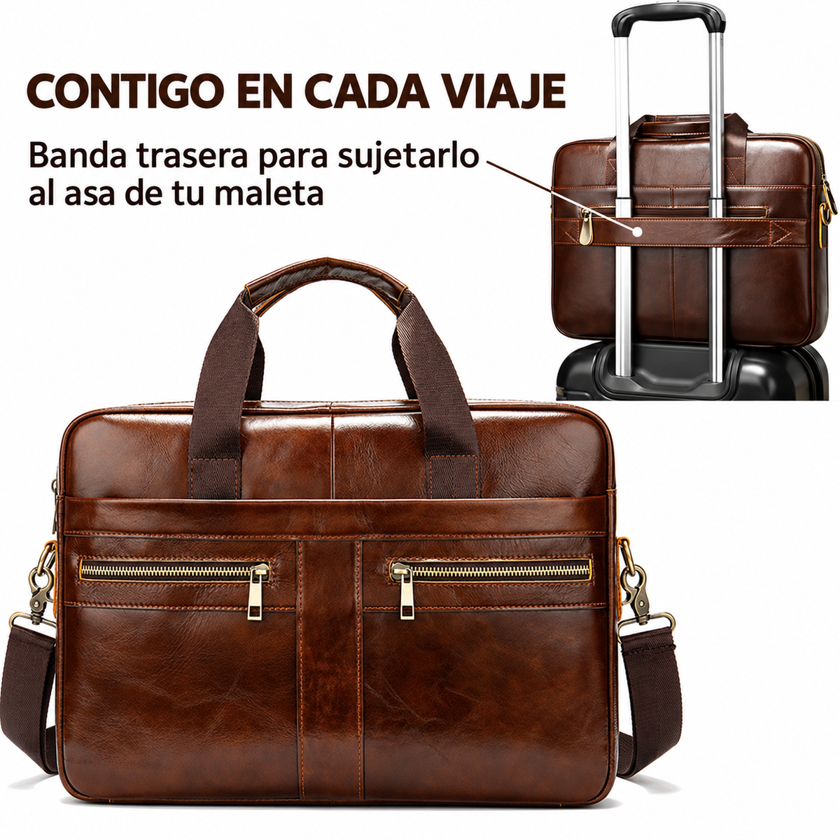 Maletín Varese — Doble bolsillo