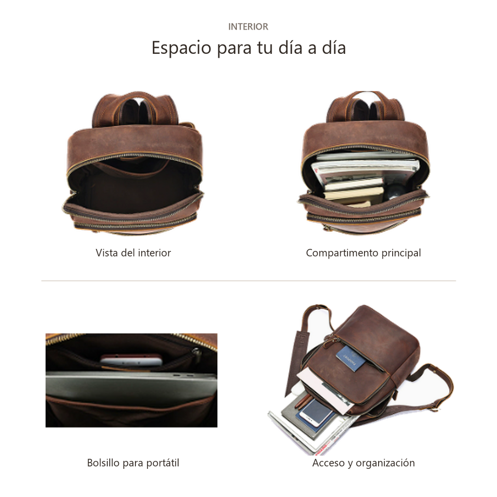 Mochila retro Atelier Varese para portátil