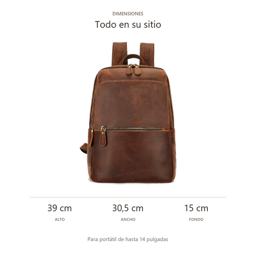 Mochila retro Atelier Varese para portátil